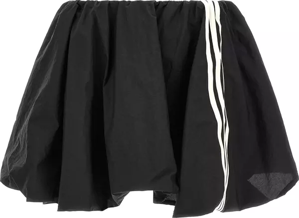 Black Polyamide Long Skirt