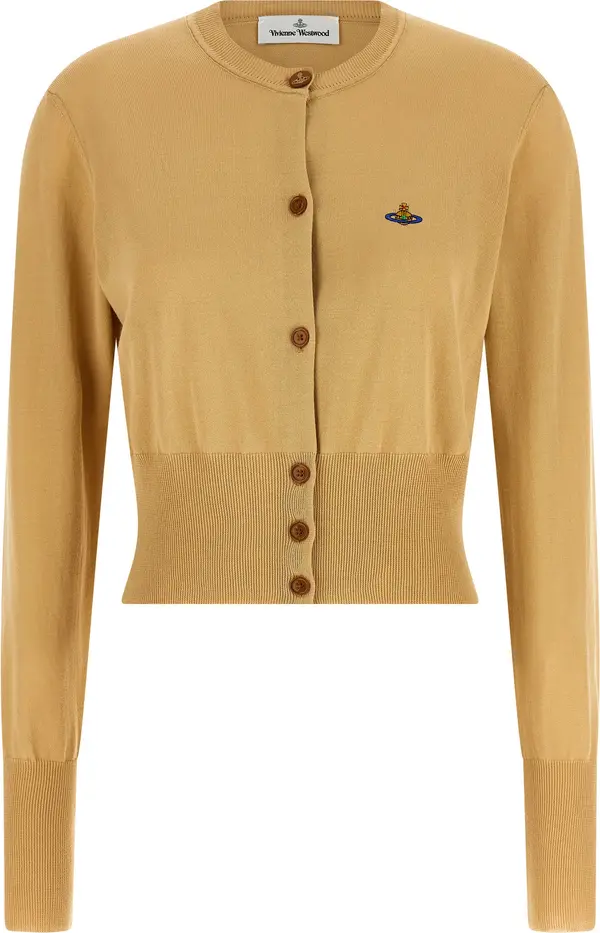 Beige Cotton Cardigan
