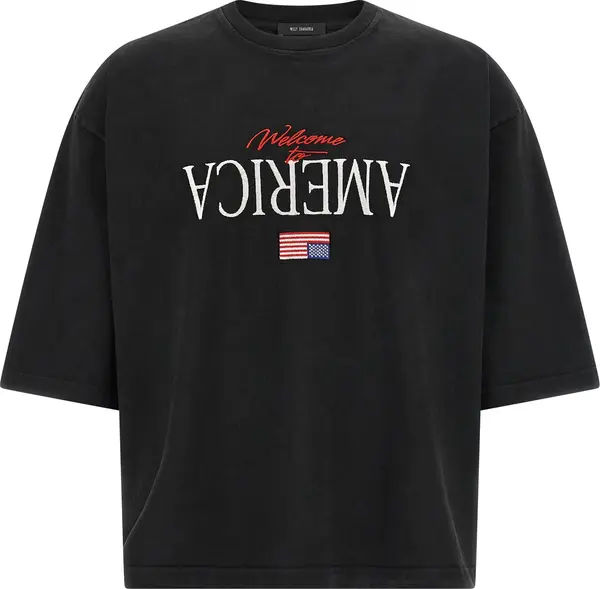Black Cotton T-Shirt