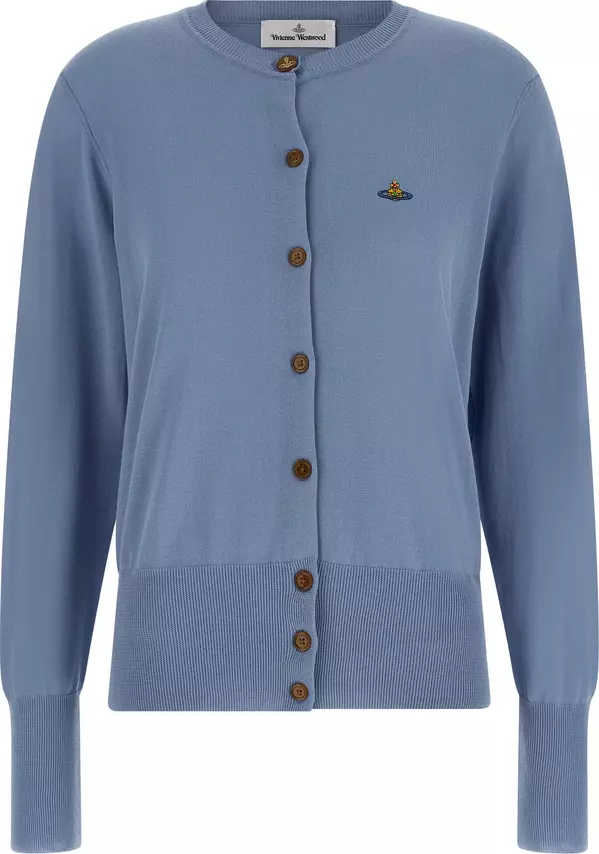 Blue Cotton Cardigan