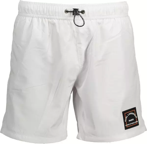 Bianco Polyester Men's Swim Boxer