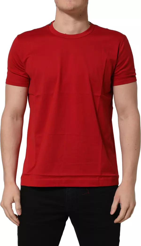 Red Goodluck 2023 Cotton Crew Neck T-shirt