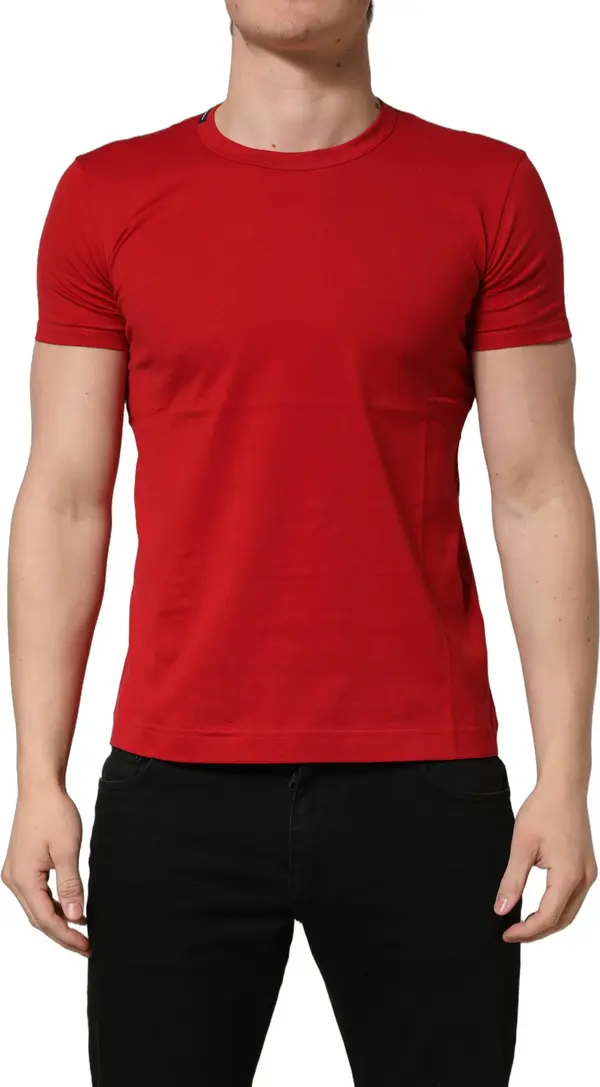 Red Goodluck 2023 Cotton Crew Neck T-shirt
