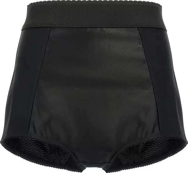 Black Polyamide Bermuda Shorts