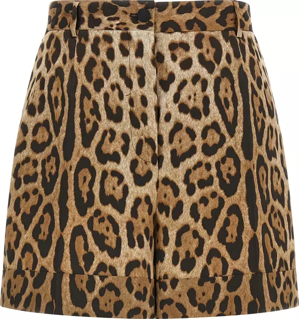 Brown Cotton Bermuda Shorts