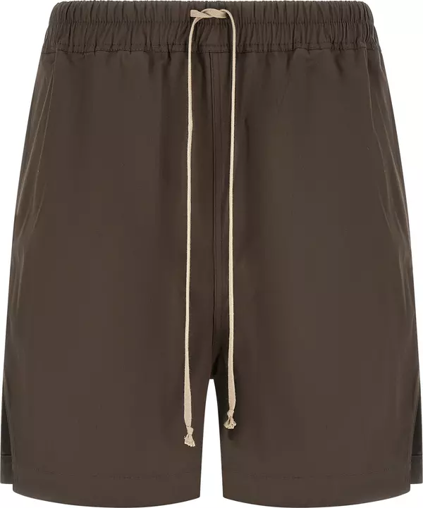 Brown Cotton Bermuda Shorts