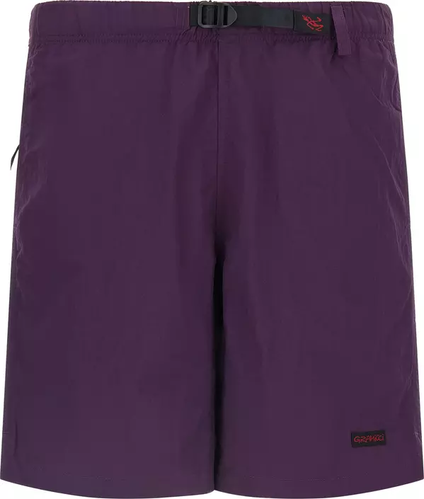 Purple Nylon Bermuda Shorts