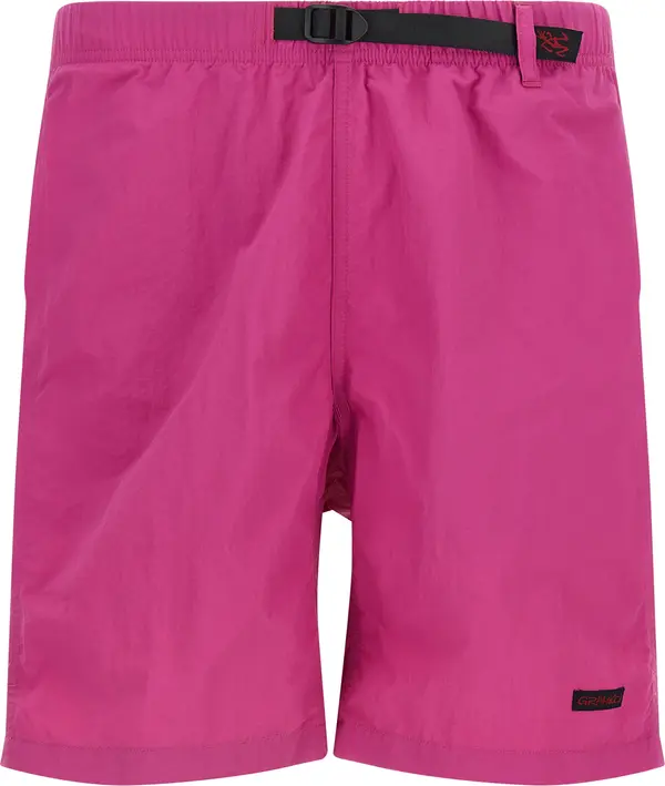 Fuchsia Nylon Bermuda Shorts