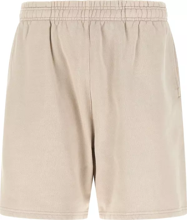Beige Cotton Bermuda Shorts