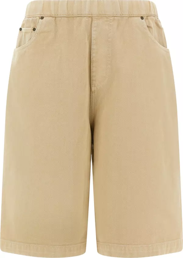 Beige Cotton Bermuda Shorts