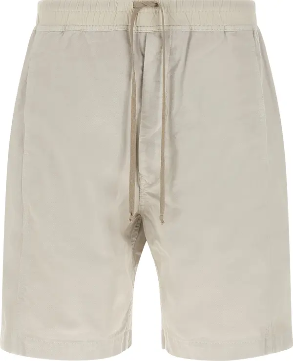 Beige Cotton Bermuda Shorts