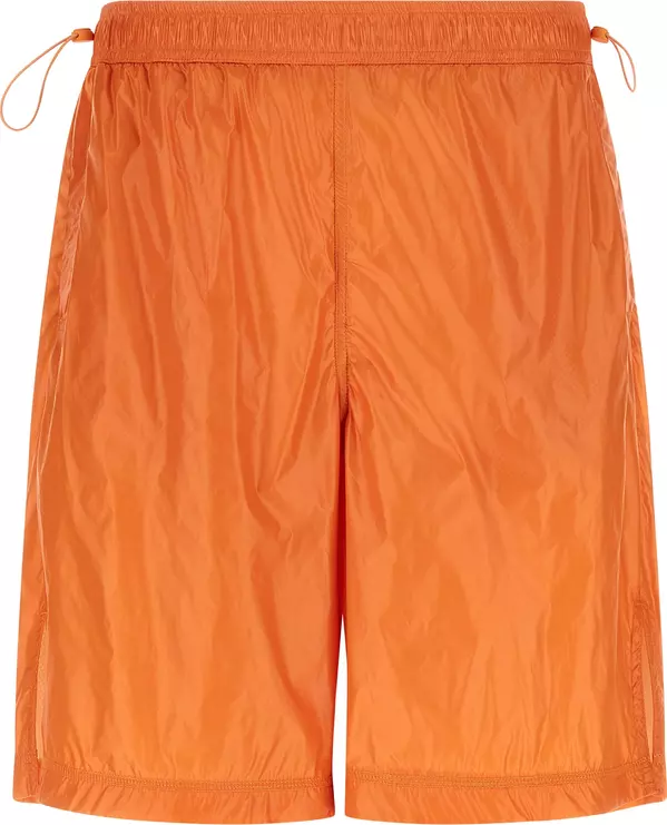 Orange Polyamide Bermuda Shorts