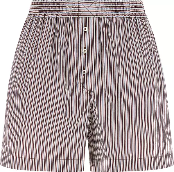 Bordeaux Cotton Bermuda Shorts