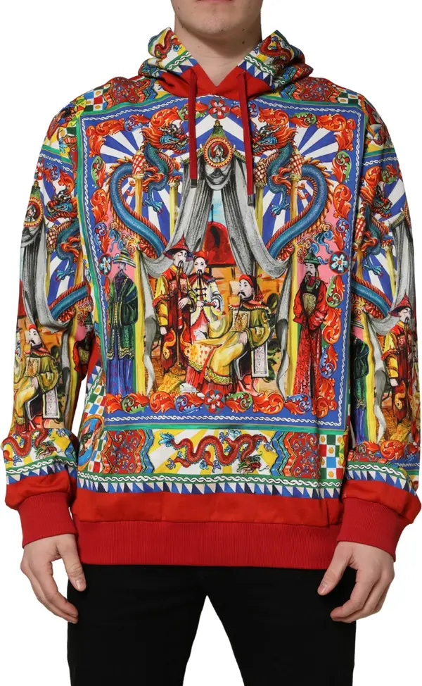 Multicolor Glamzilla Hooded Men Sweatshirt Sweater
