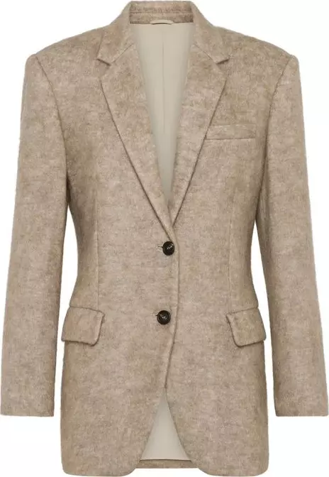 Beige Cashmere Blazer