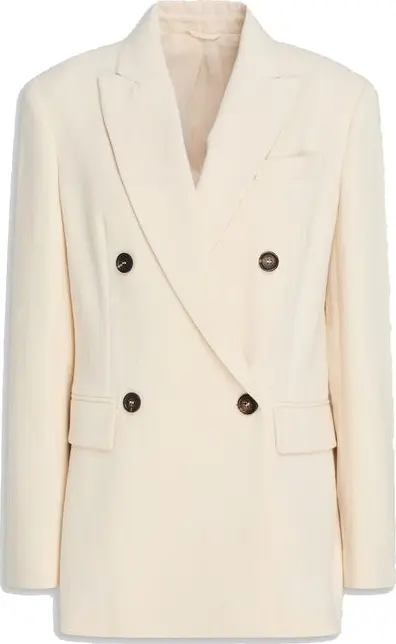 White Cotton Blazer