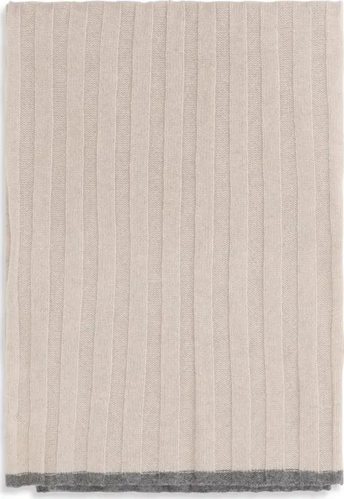 Beige Cashmere Scarf