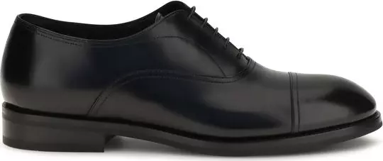 Black Calf Leather Bos Taurus Oxfords And Derbies