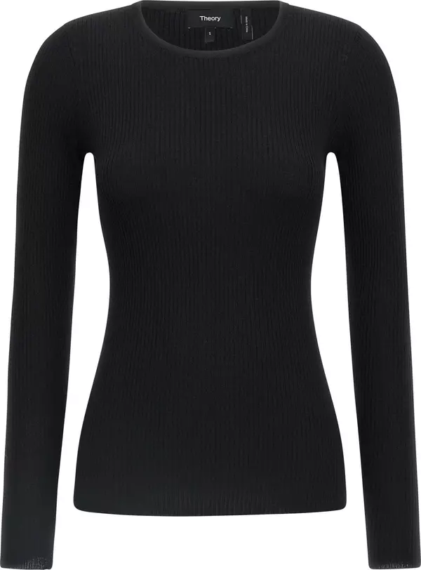 Black Merino Wool Cardigan