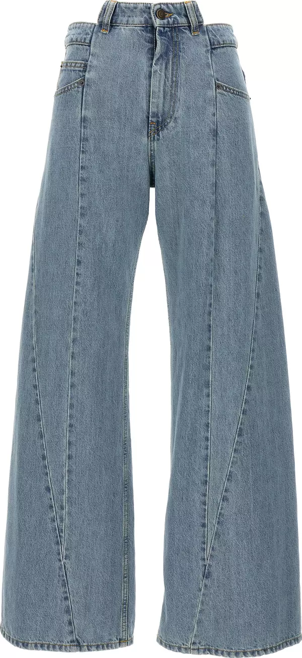 Blue Cotton Jeans Denim