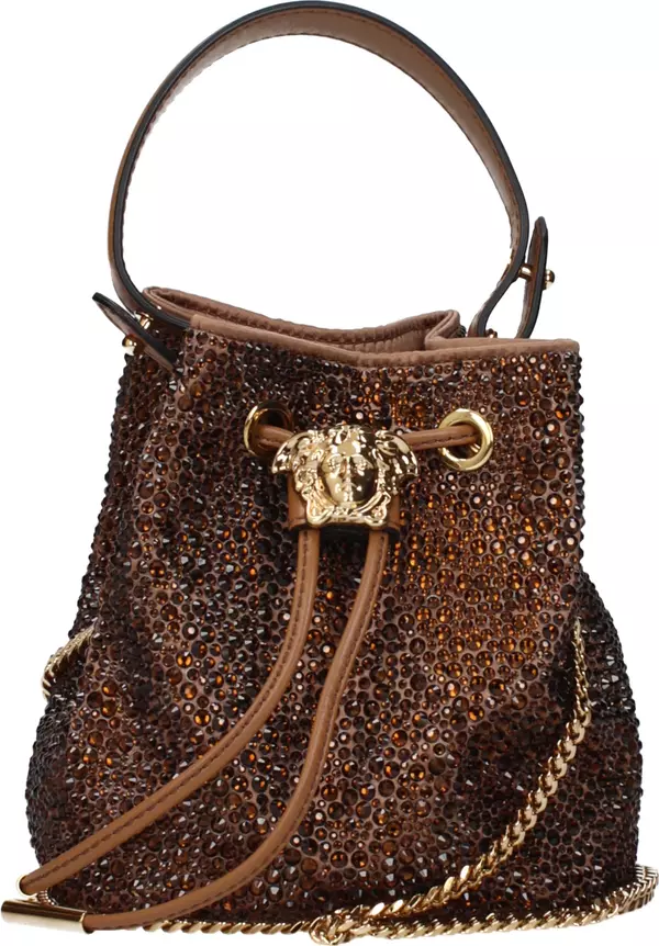 Brown Satin Handbag