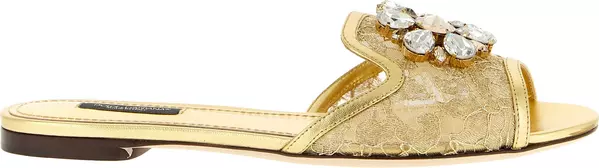 Gold Polyamide Slides