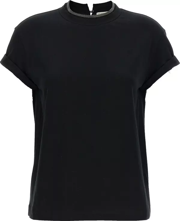 Black Cotton T-Shirt