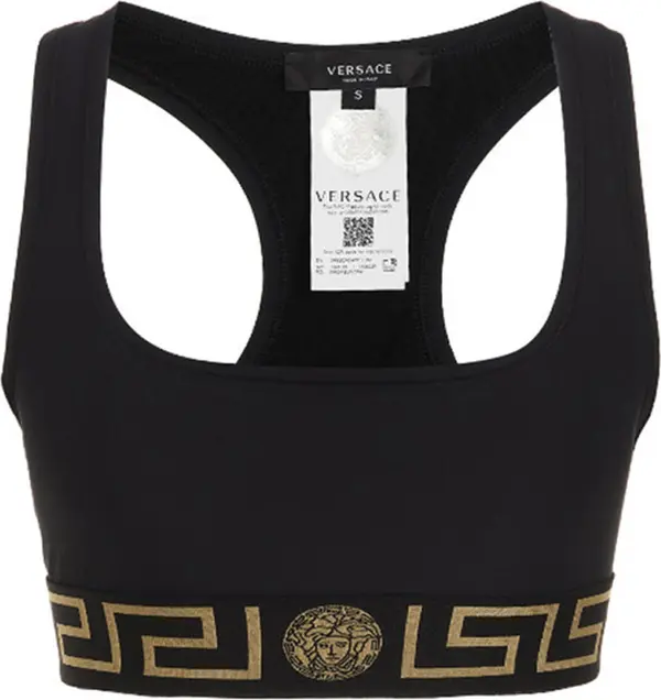 Black Polyamide Sport Bra