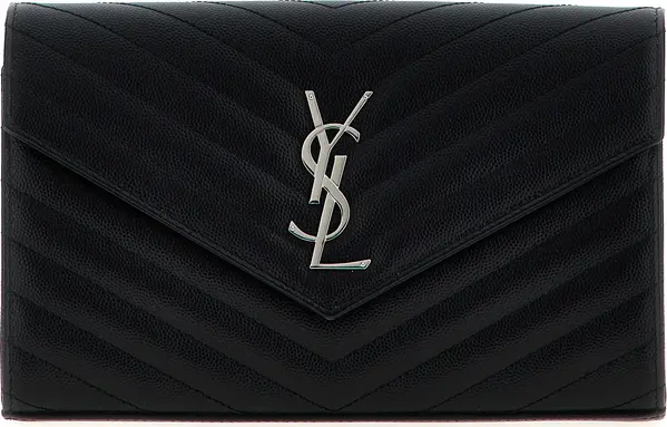 Black Calfskin Clutch Bag