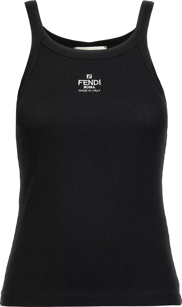 Black Cotton Sleeveles T-Shirt