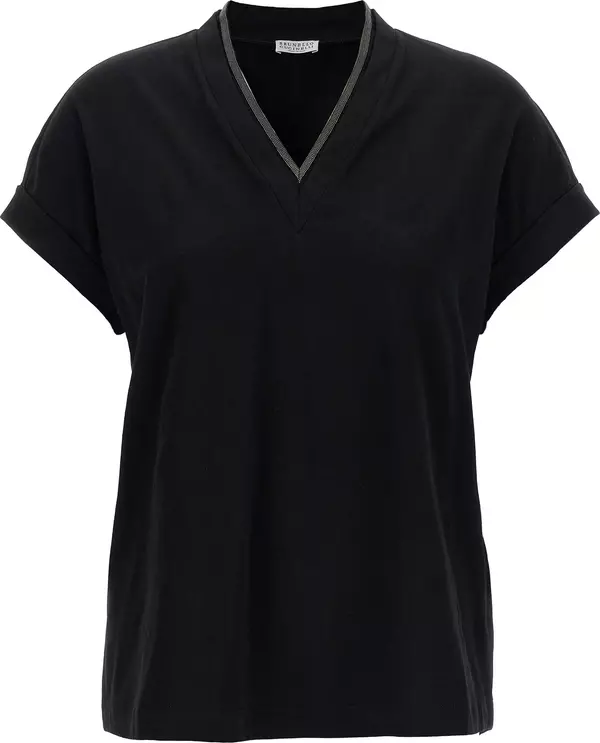 Black Cotton T-Shirt