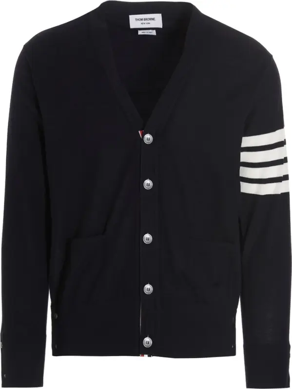 Blue Merino Wool Cardigan