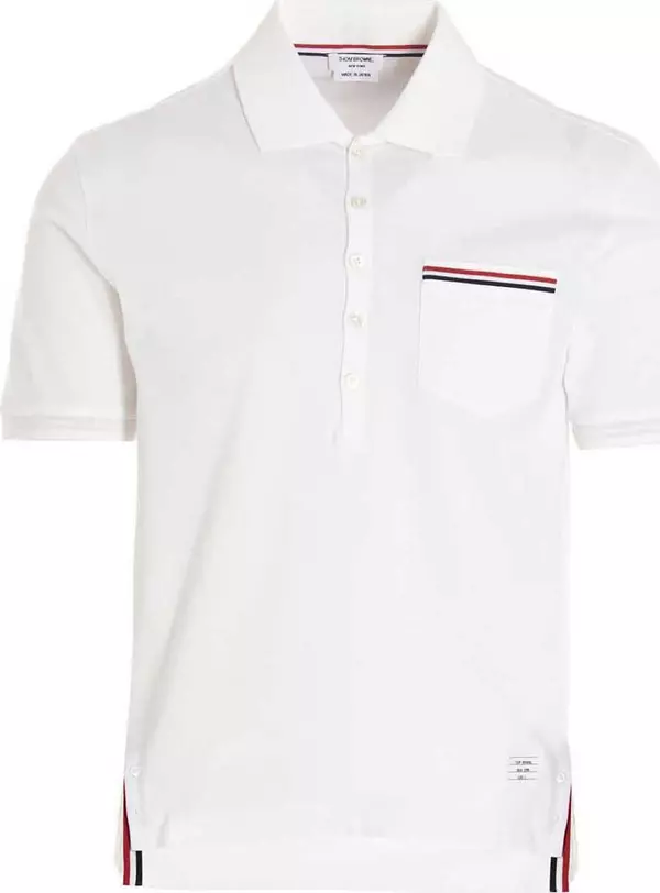 White Cotton Polo Shirt