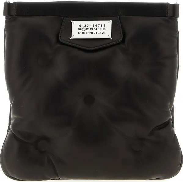 Black Lambskin Crossbody Bag