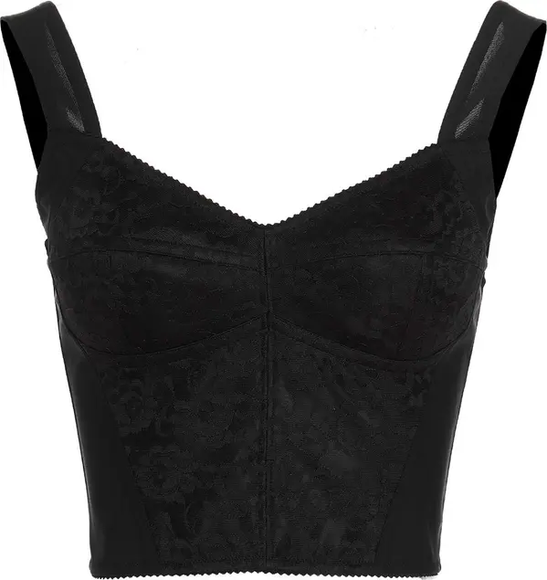 Black Polyamide Tank Tops