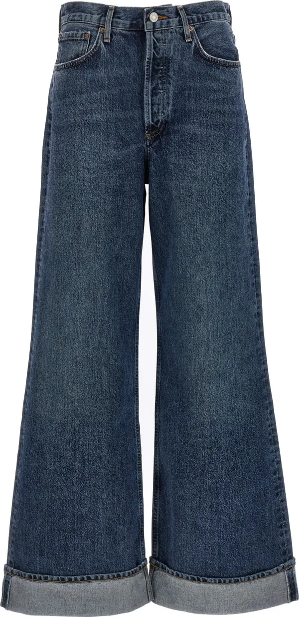 Blue Cotton Jeans Denim
