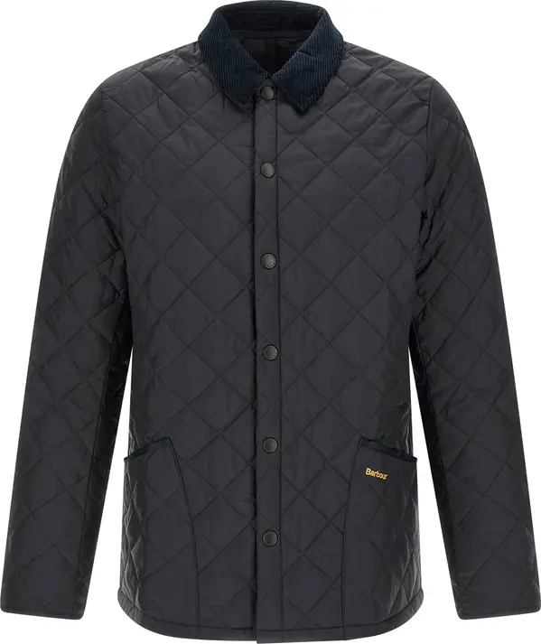Blue Polyamide Full-Length Jacket