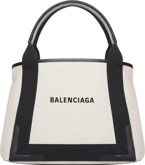 Bicolor Canvas Tote Bag