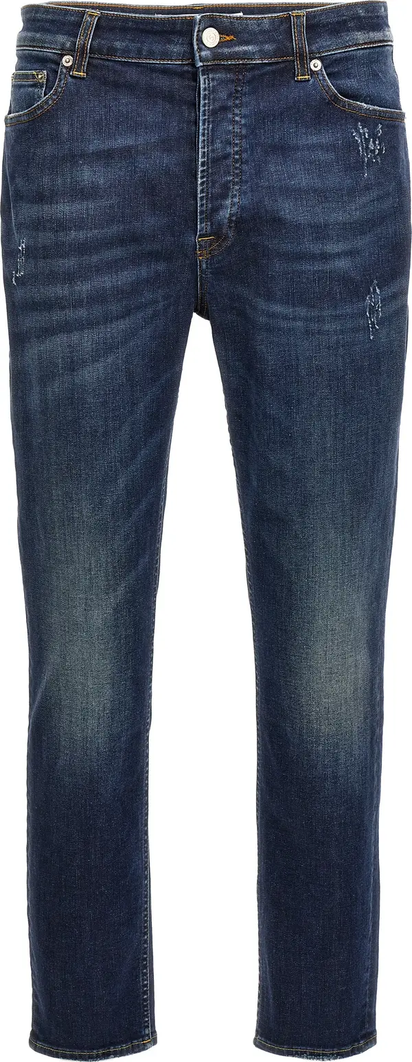 Blue Cotton Jeans Denim