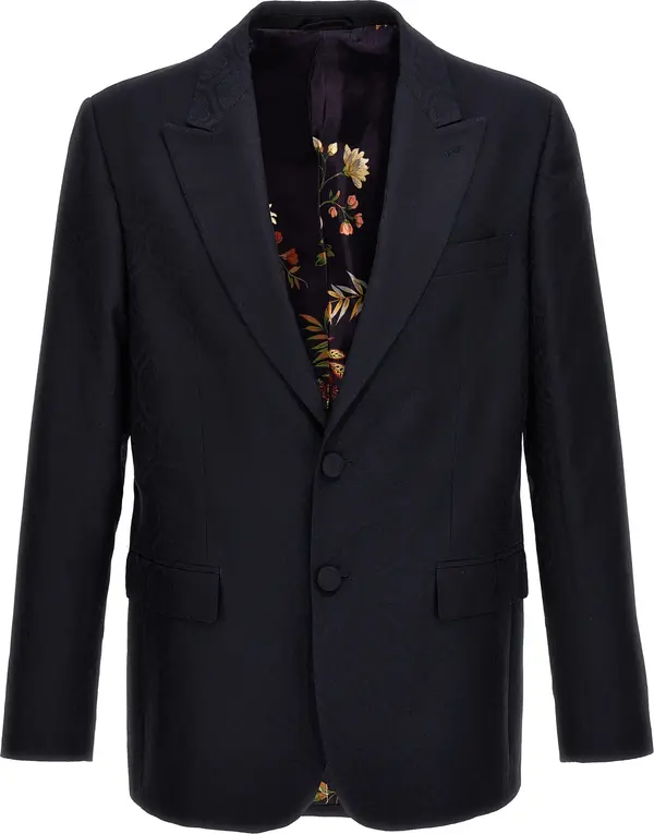 Blue Cotton Blazer