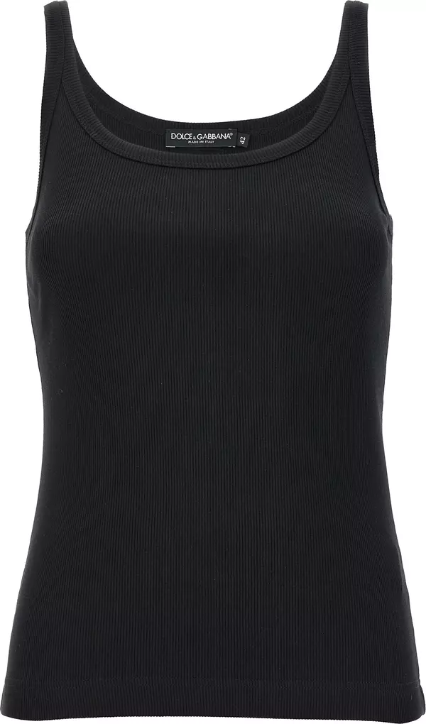 Black Cotton Tank Tops