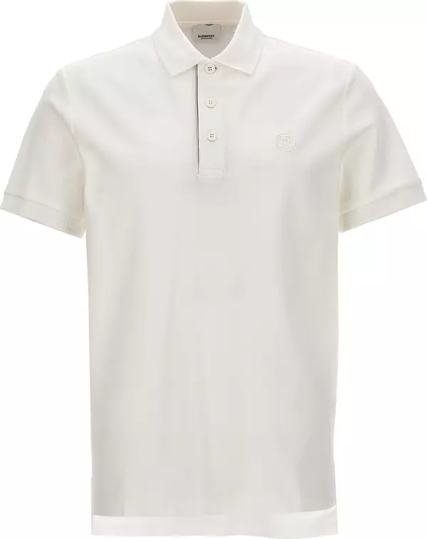 White Cotton Polo Shirt