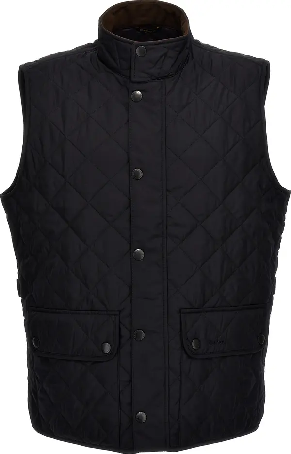 Blue Polyester Sleeveless Jacket
