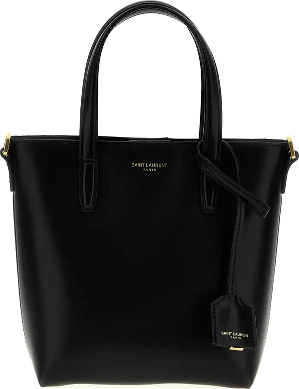 Black Calfskin Tote Bag