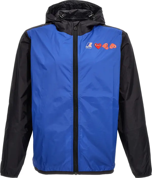 Blue Nylon Shell Jacket