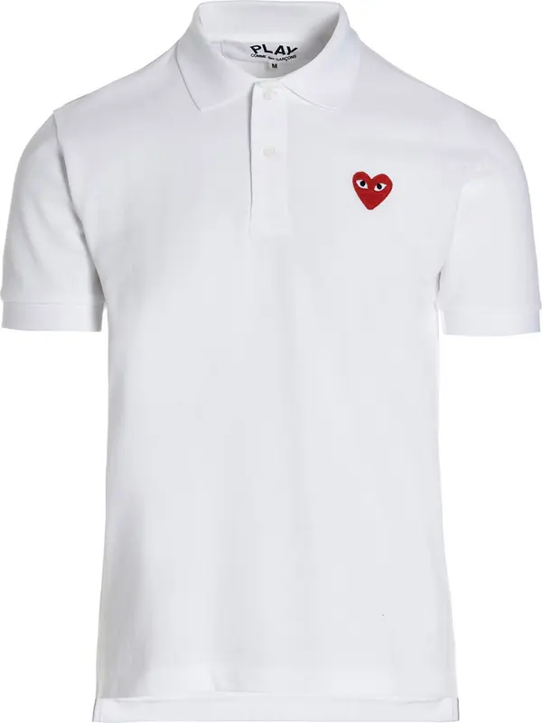 White Cotton Polo Shirt