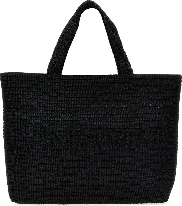 Black Viscose Tote Bag