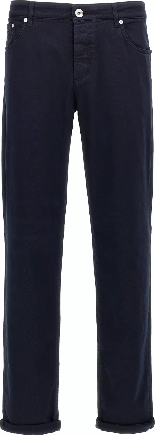 Blue Cotton Jeans Denim