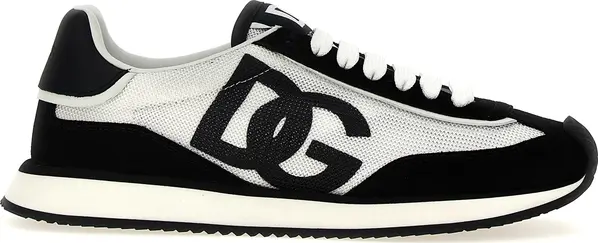 Bicolor Calfskin Athletic Sneakers