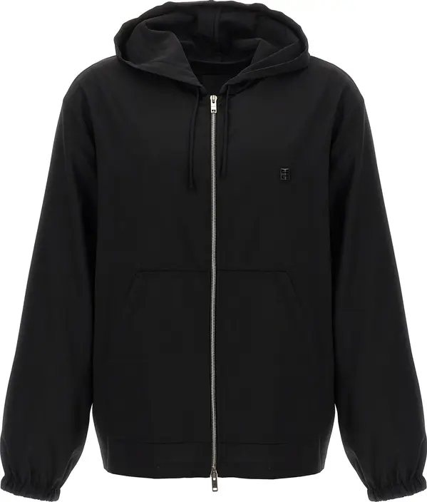 Black Virgin Wool Sweatshirt